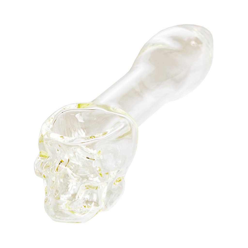 Pipe en verre tête de mort