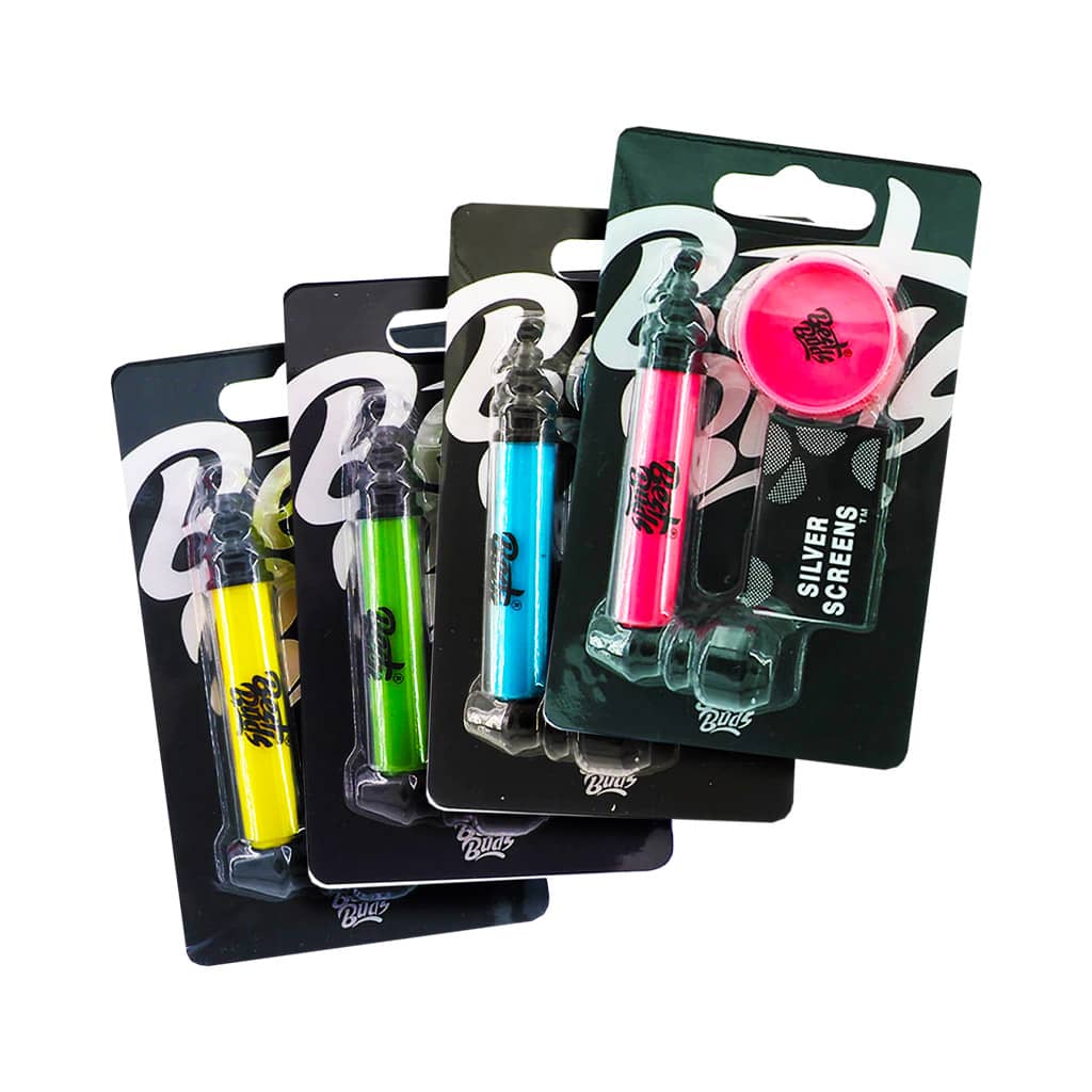 Best Buds Metal Pipe with Mini Grinder